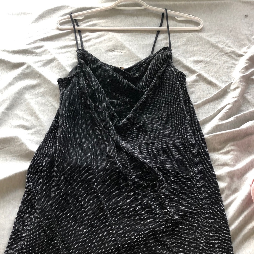 Miss selfridge black dress.